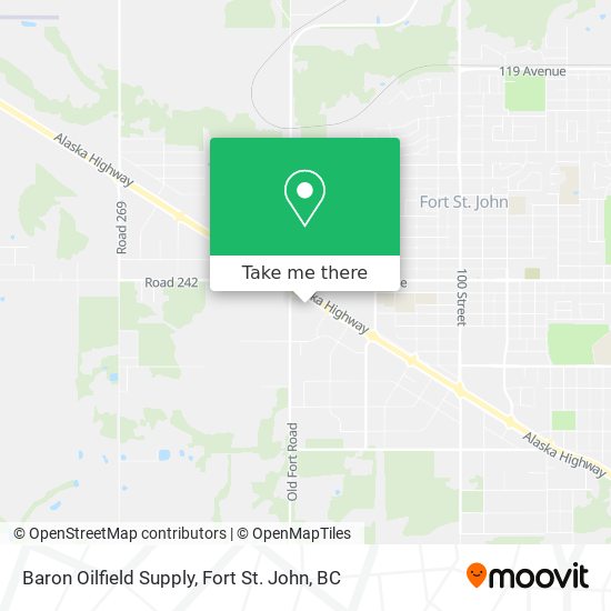 Baron Oilfield Supply map