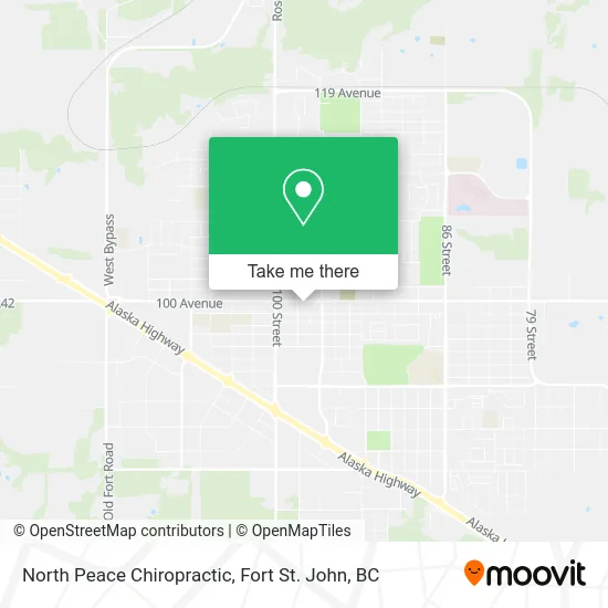 North Peace Chiropractic map