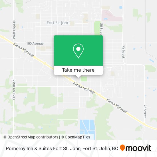 Pomeroy Inn & Suites Fort St. John map