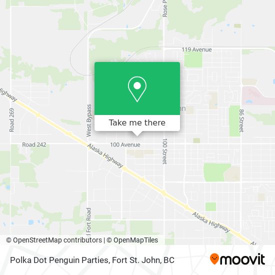 Polka Dot Penguin Parties map