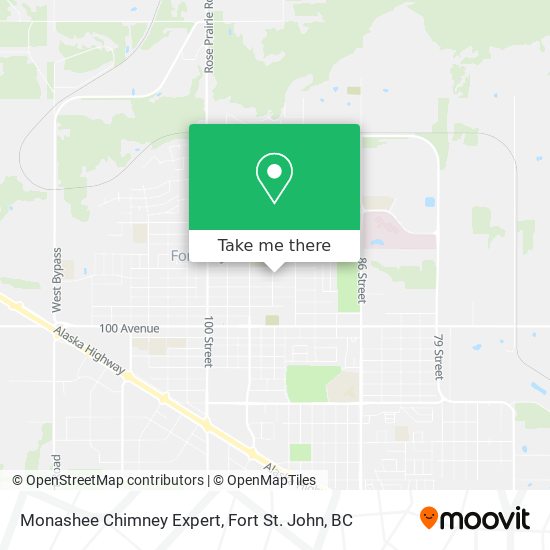 Monashee Chimney Expert map