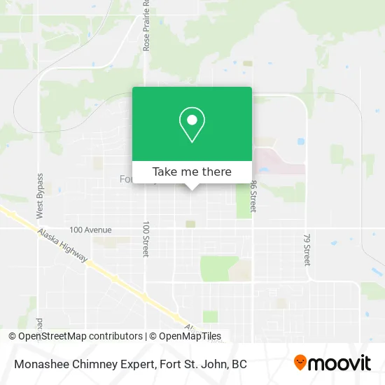 Monashee Chimney Expert map