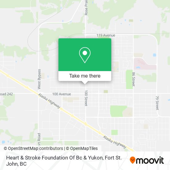 Heart & Stroke Foundation Of Bc & Yukon map