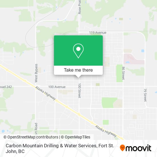 Carbon Mountain Drilling & Water Services map