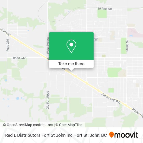 Red L Distributors Fort St John Inc map