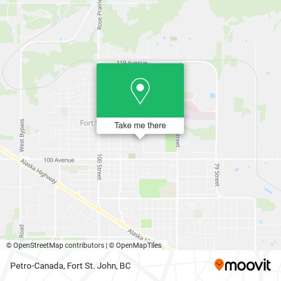 Petro-Canada map