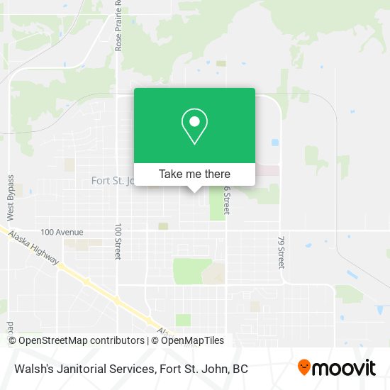 Walsh's Janitorial Services map