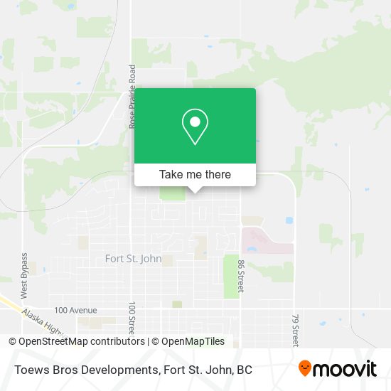 Toews Bros Developments map