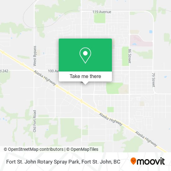 Fort St. John Rotary Spray Park map