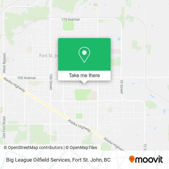 Big League Oilfield Services map