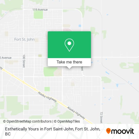 Esthetically Yours in Fort Saint-John map