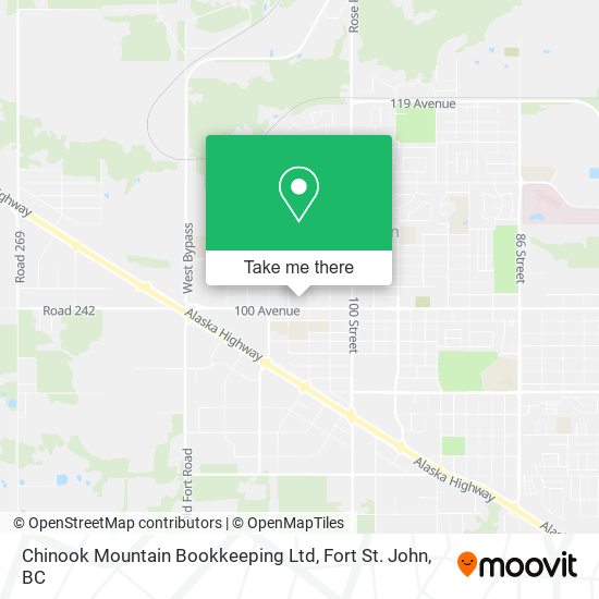 Chinook Mountain Bookkeeping Ltd map