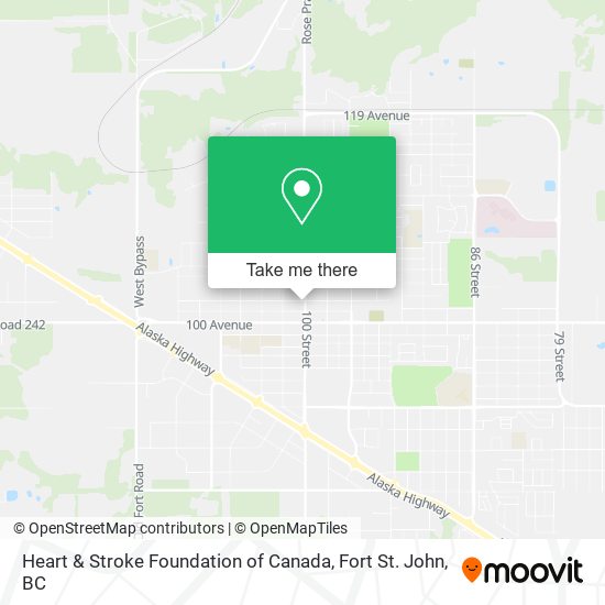 Heart & Stroke Foundation of Canada map