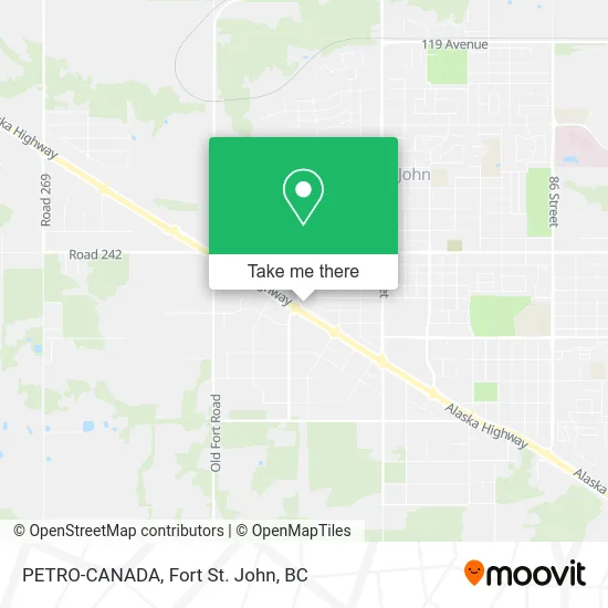 PETRO-CANADA map