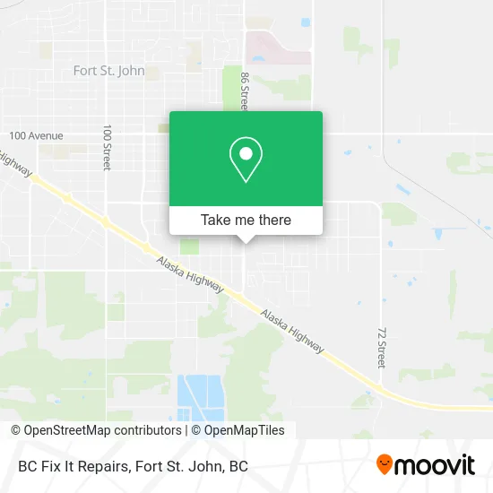 BC Fix It Repairs map