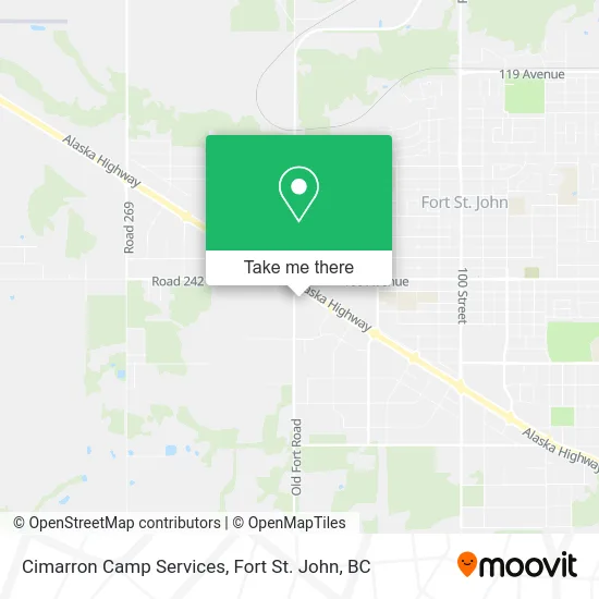 Cimarron Camp Services map