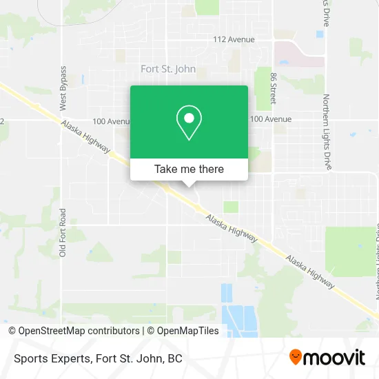 Sports Experts map