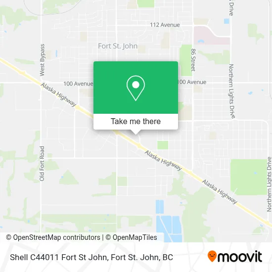 Shell C44011 Fort St John map