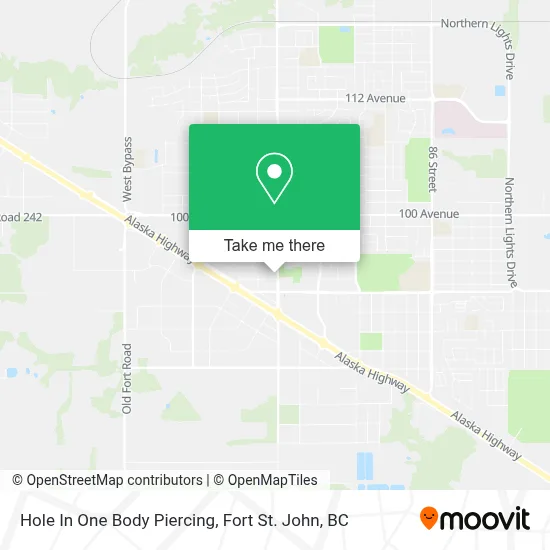 Hole In One Body Piercing map