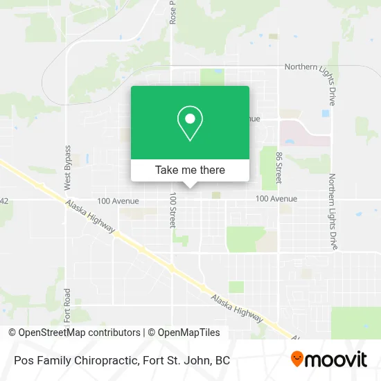 Pos Family Chiropractic map
