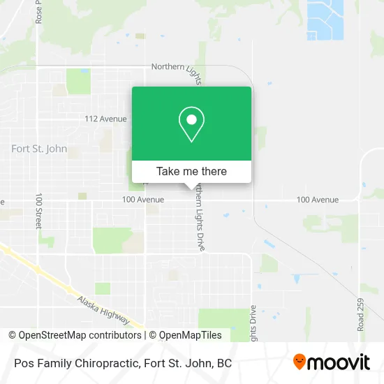 Pos Family Chiropractic map