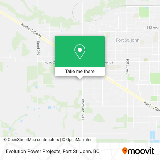 Evolution Power Projects map