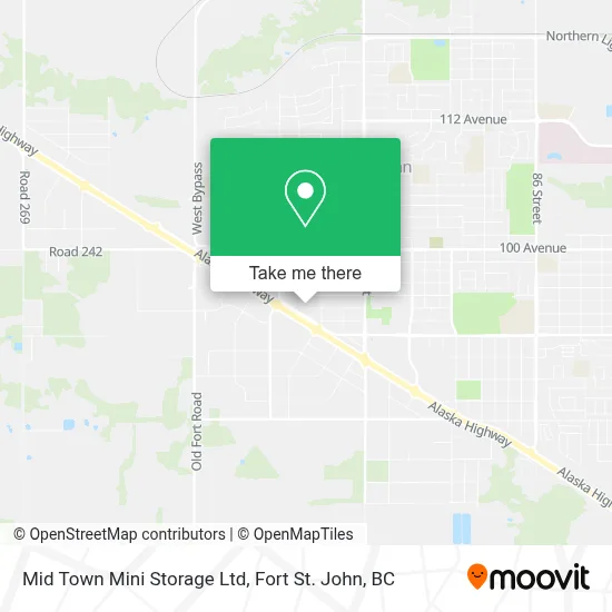 Mid Town Mini Storage Ltd map