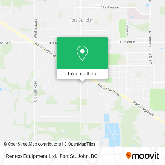 Rentco Equipment Ltd. map