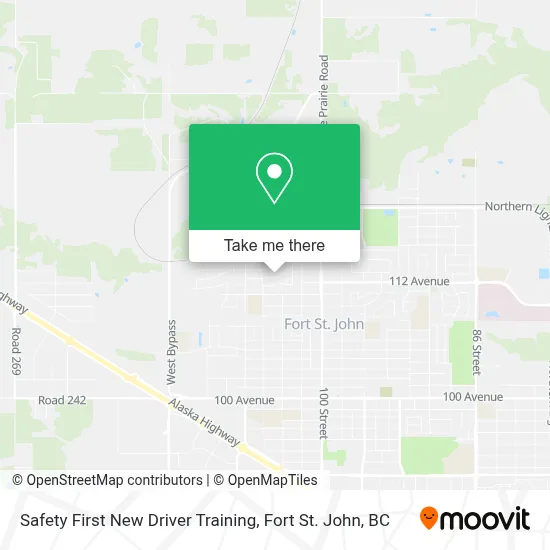 Safety First New Driver Training map