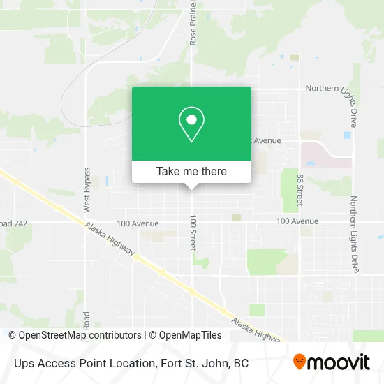 Ups Access Point Location map