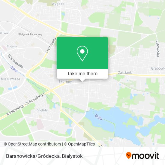 Baranowicka/Gródecka map