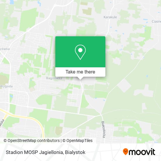 Карта Stadion MOSP Jagiellonia