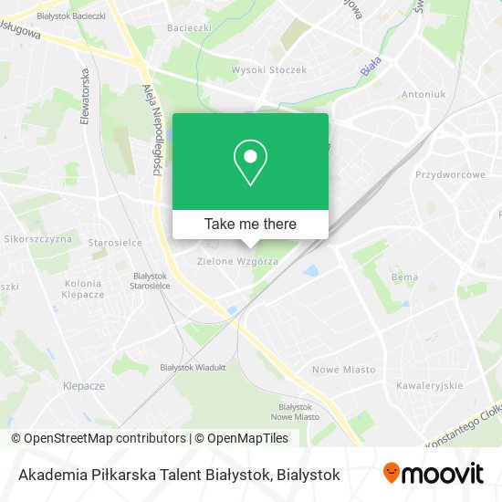 Карта Akademia Piłkarska Talent Białystok
