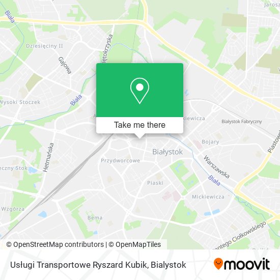 Карта Usługi Transportowe Ryszard Kubik