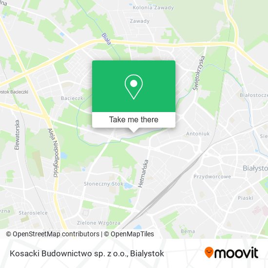 Kosacki Budownictwo sp. z o.o. map