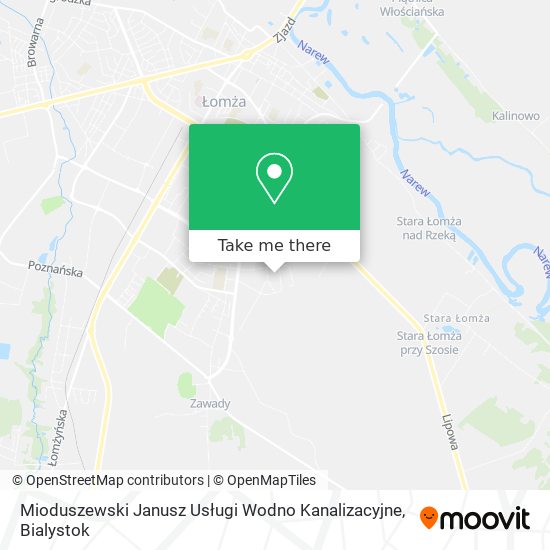 Mioduszewski Janusz Usługi Wodno Kanalizacyjne map