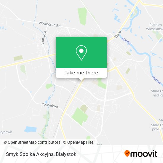 How to get to Smyk Akcyjna in Łomża by Bus?