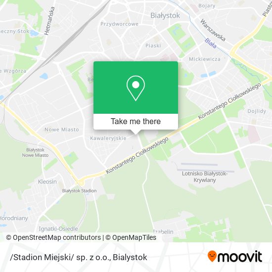 Карта /Stadion Miejski/ sp. z o.o.