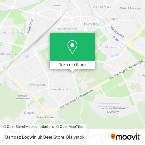Bartosz Łogwiniuk Beer Store map