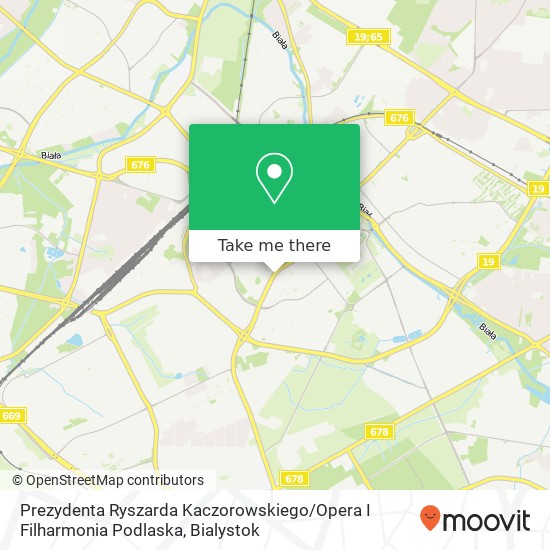 Prezydenta Ryszarda Kaczorowskiego / Opera I Filharmonia Podlaska map