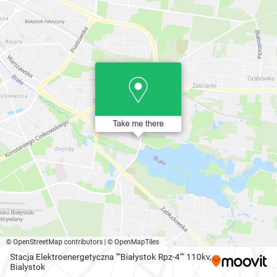 Stacja Elektroenergetyczna ""Białystok Rpz-4"" 110kv map