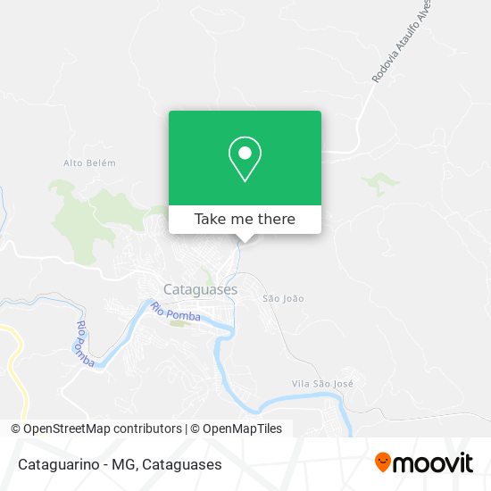Cataguarino - MG map