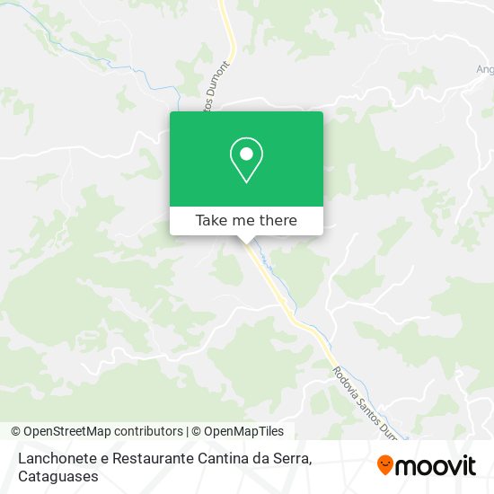 Mapa Lanchonete e Restaurante Cantina da Serra