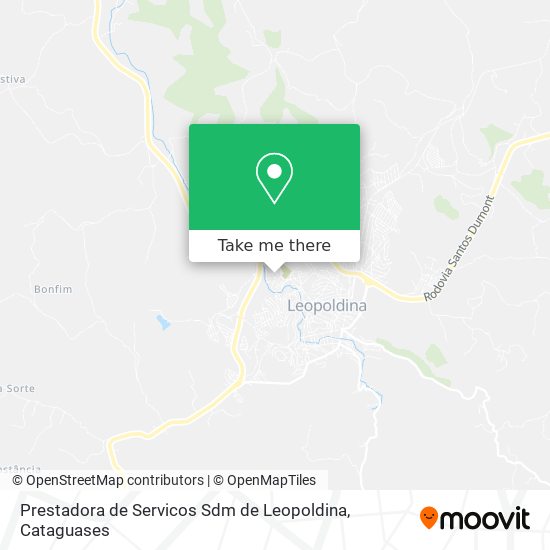 Prestadora de Servicos Sdm de Leopoldina map