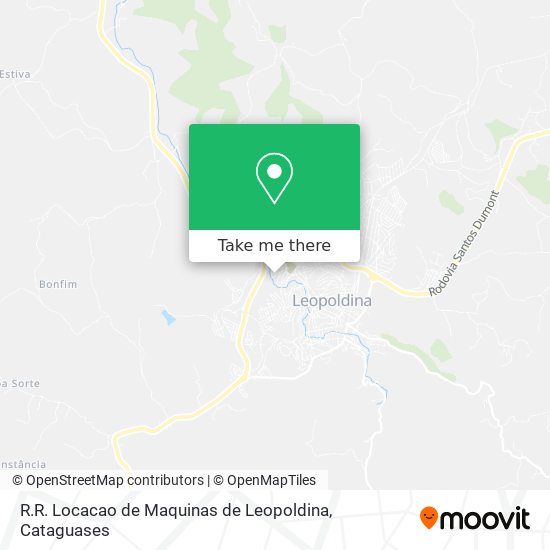 R.R. Locacao de Maquinas de Leopoldina map