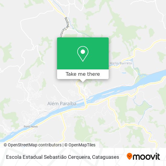 Mapa Escola Estadual Sebastião Cerqueira