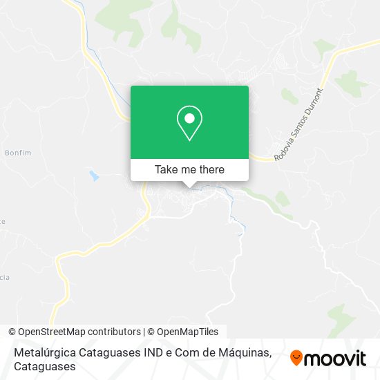 Mapa Metalúrgica Cataguases IND e Com de Máquinas