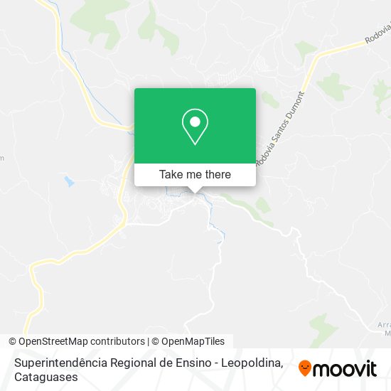 Mapa Superintendência Regional de Ensino - Leopoldina
