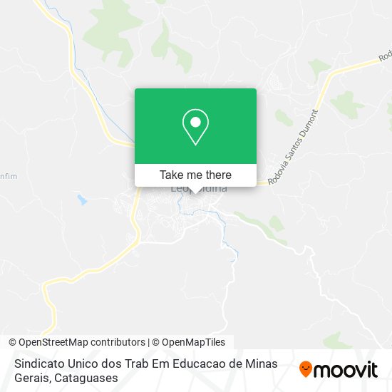 Sindicato Unico dos Trab Em Educacao de Minas Gerais map