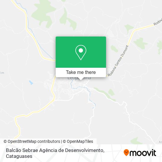 Mapa Balcão Sebrae Agência de Desenvolvimento